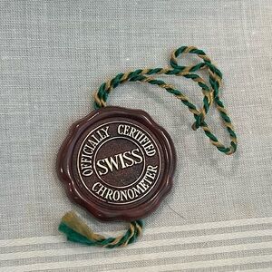 Vintage Rolex Red Hang Tag Single Crown Hologram